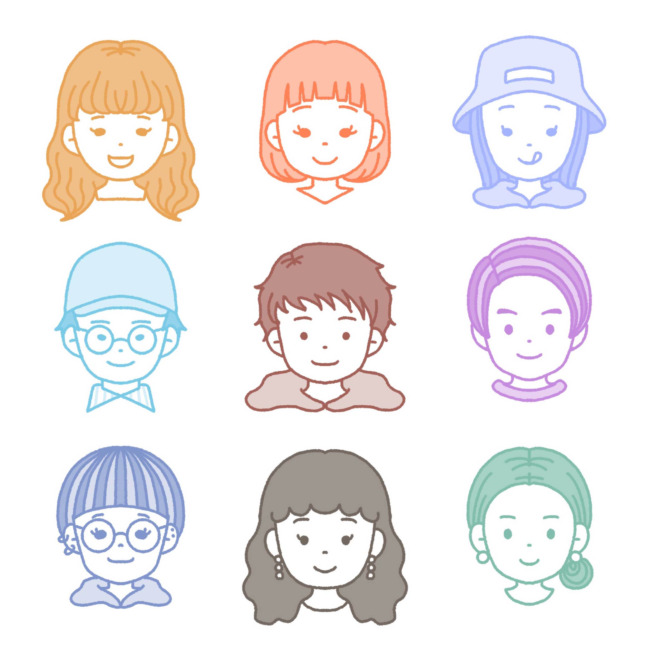 イラストレーター　あきみ　アイコン